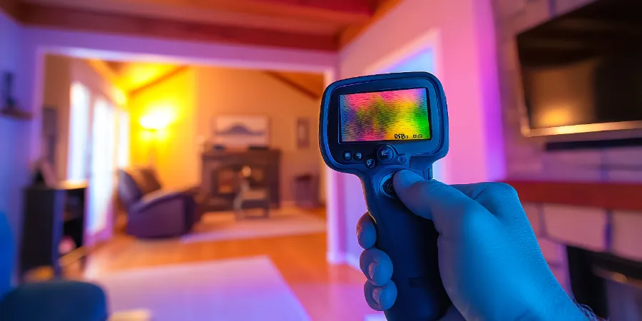 Indoor Air Quality Inspection with Infrared Thermal Imaging in Family Room