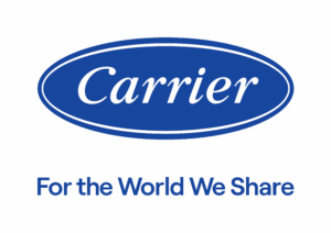 Carrier logo for the world we share tagline